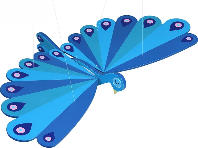 VILAC Wooden Flying Peacock – Hanging Decoration