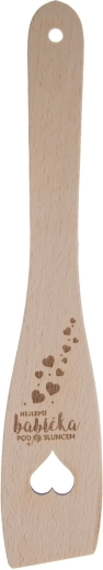 Houten rechte spatel 30 cm Beste oma
