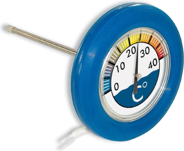 Thermomètre flottant rond pour piscine
