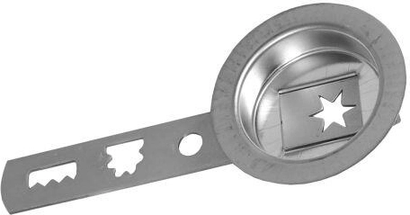 Koekjesmaker met trekstang, diameter 5,5 cm, vertind