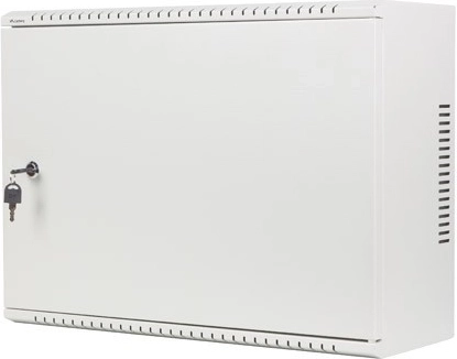 Wall-mounted low-profile 19" rack cabinet 4U + 3U, 540 × 200 mm, gray