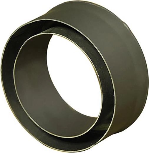Flue reducer for chimney 160/120 mm, length 80 mm, thickness 1.5 mm, black