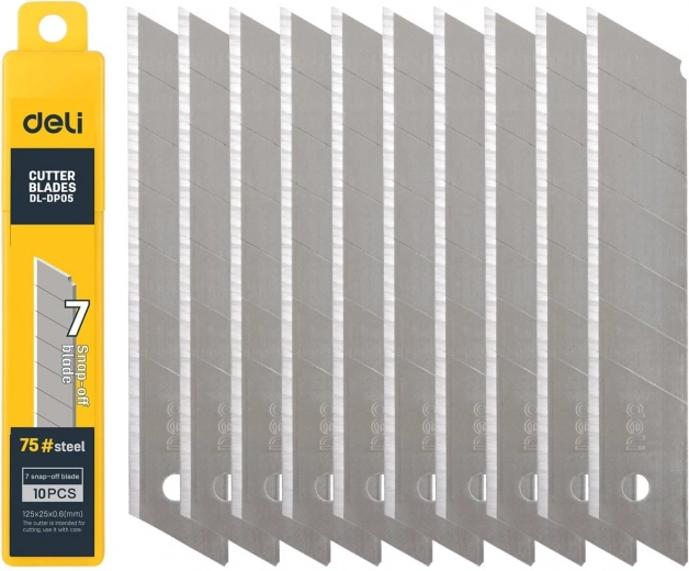 Deli mes 25 mm 10 stuks