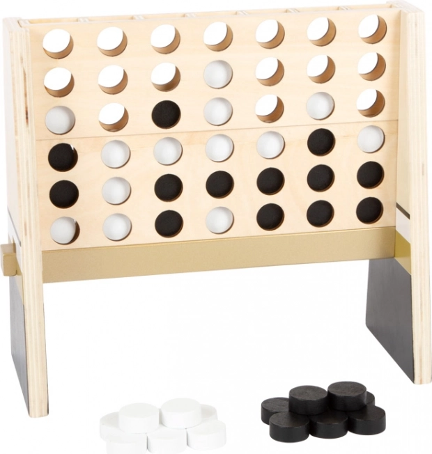Wooden Connect Four Small Foot Gold Edition