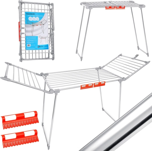 XL Folding Standing Clothes Drying Rack