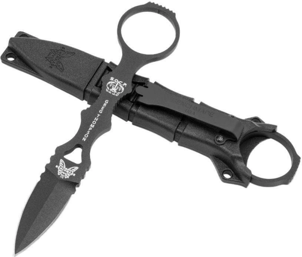 Benchmade SOCP Mini tactical self-defense dagger 5.6 cm, black