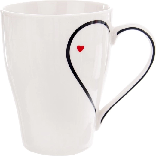 Mug en porcelaine avec cœur 380 ml