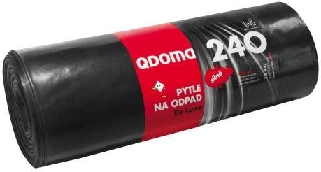 Strong trash bags 240 l, black, 120 × 145 cm (10 pcs)