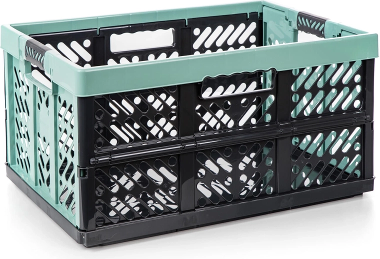 Caisse pliante en plastique 54 × 37 × 28 cm, capacité 50 kg