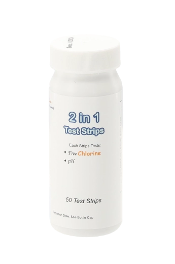 2-in-1 Pool Test Strips for pH and Free Chlorine (50 pcs)