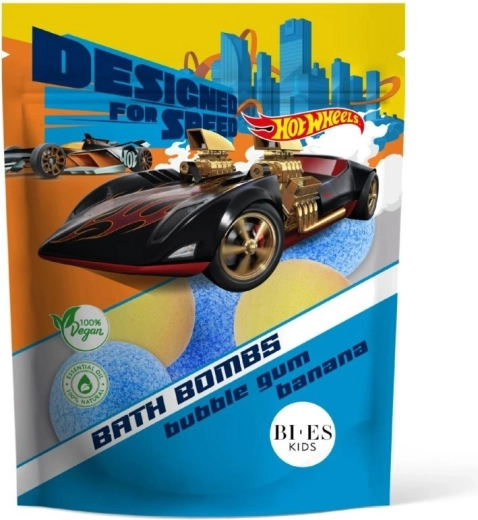Badebomben HOT WHEELS mit Kaugummi- und Bananenduft