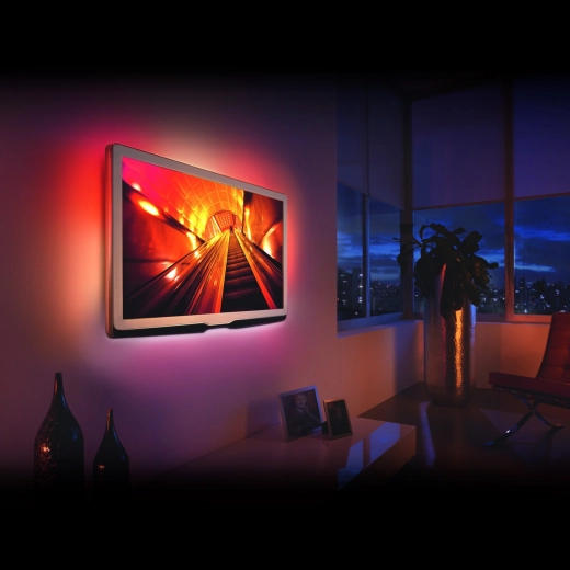 RGB-LED-Streifen zur TV-Hintergrundbeleuchtung