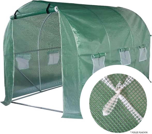 XXL Cover for Polytunnel 450 × 200 × 200 cm, Green