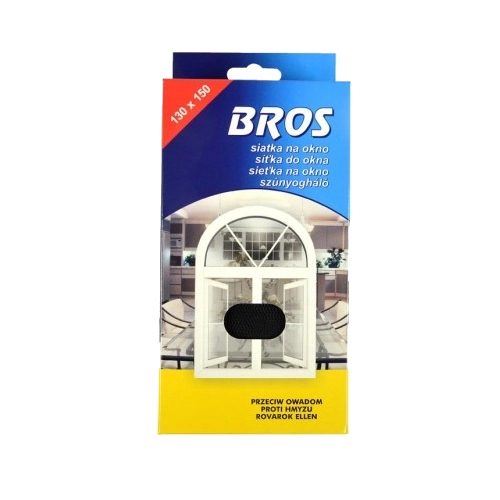 Moustiquaire pour fenêtre 130 × 150 cm BROS, noire