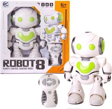 Interactieve robot met geluids-, bewegings- en lichteffecten - 1 stuk