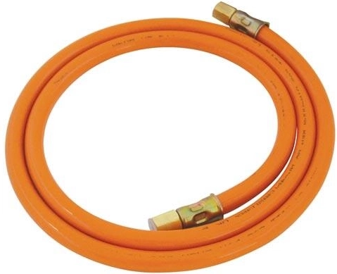 Gas hose 1.7 m with brass M9×0.75 fittings
