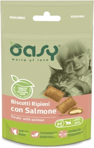 Oasy kattensnoepjes met zalm 60 g
