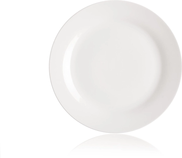 Porcelain shallow plate 26.5 cm white