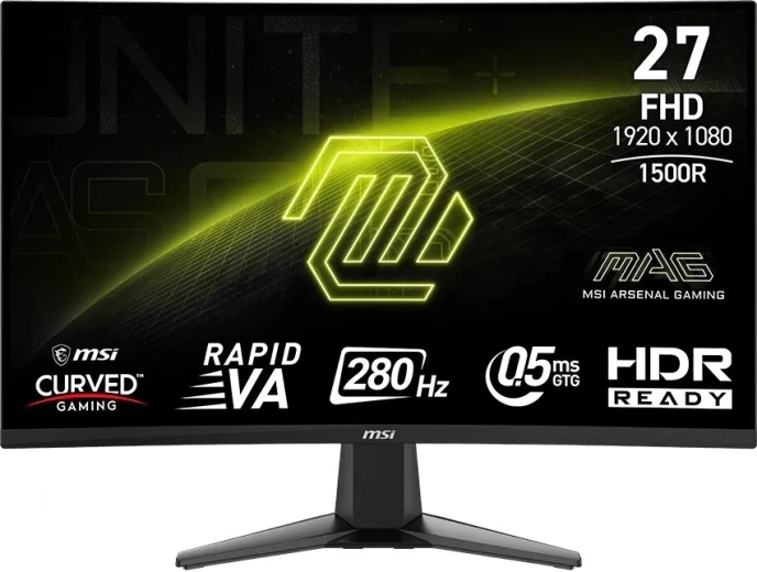 MSI MAG 276CXF 27" curved gaming monitor FHD 280 Hz black