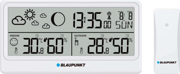 Station météorologique Blaupunkt avec les noms des jours de la semaine en polonais