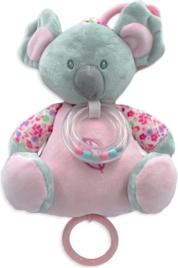 Boîte à musique rose Koala 18 cm