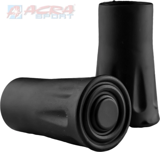 ACRA rubber tips for trekking poles (round foot) - 1 pair
