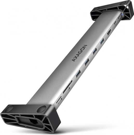 Axagon HMC-10HLS USB-C hub 9-in-1 with HDMI 4K/60 Hz, GLAN, card reader and PD 100 W
