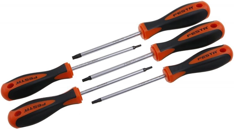 Set TORX-schroevendraaiers FESTA S2, 5-delig
