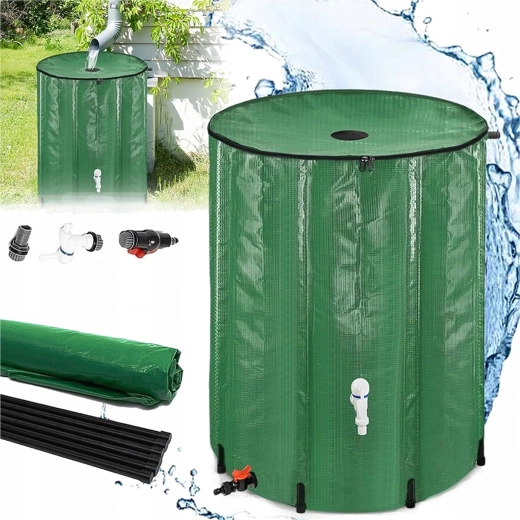Folding rainwater barrel 100 L with tap and overflow