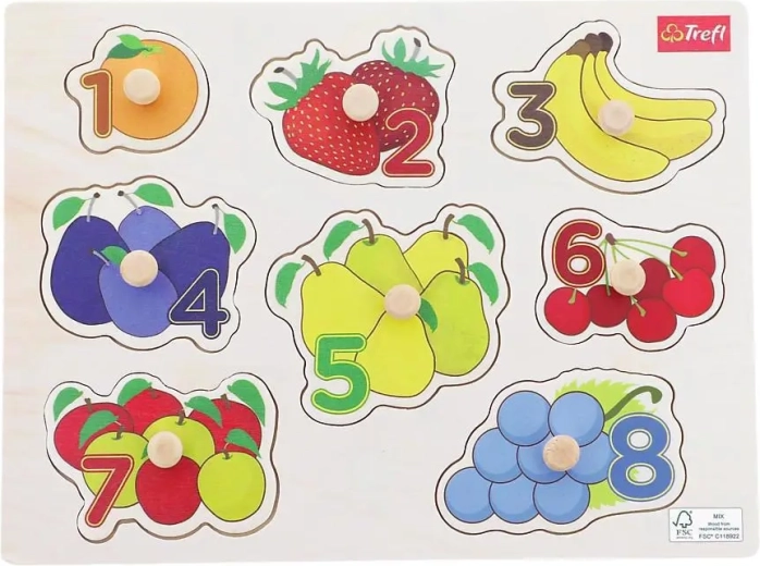 Holzpuzzle OBST – 8 Teile