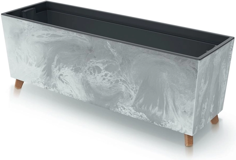 Bloembak Urbi Case betoneffect 77 cm met pootjes