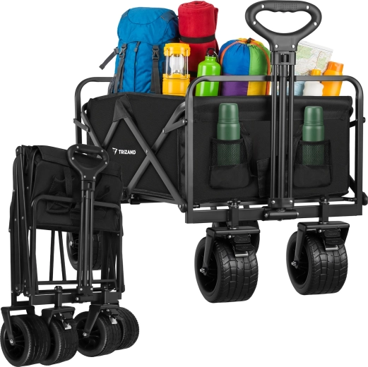 Trizand Folding Transport Cart with a Load Capacity of 100 kg