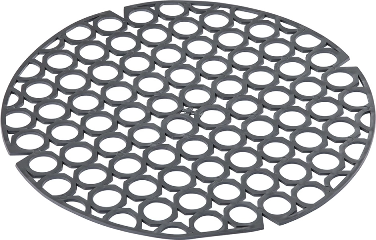 Elastisches rundes Spülbeckengitter für die Spüle 27,5 cm, silberfarben