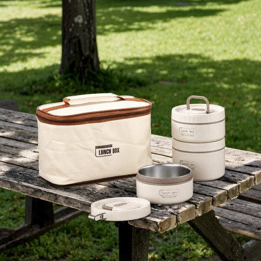 Set isolierter Lebensmittelbehälter LunchBox, 4 Stück