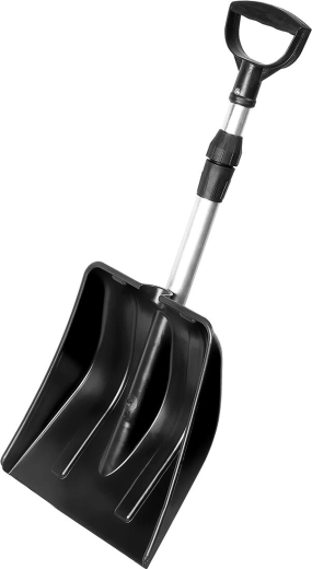 Pelle à neige YETI avec poignée ergonomique et manche télescopique en aluminium 31 × 34,5 cm