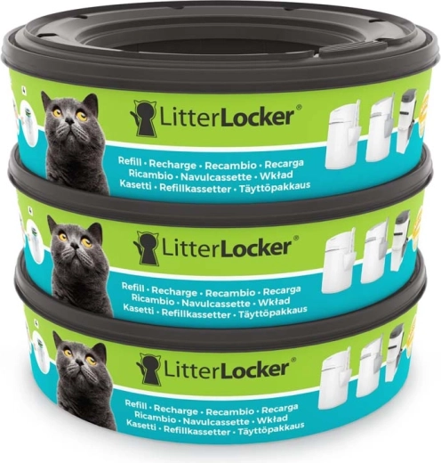 LitterLocker replacement cartridges for a cat litter bin (3 pcs)