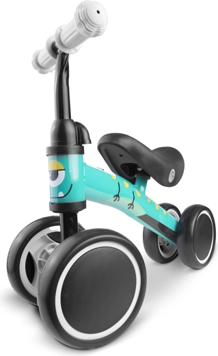 RICOKIDS 4-wheel ride-on balance bike – turquoise