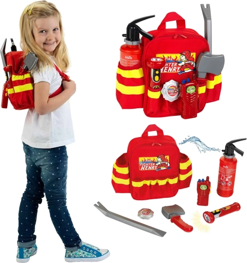 Firefighter Rescue Backpack with Accessories for Kids