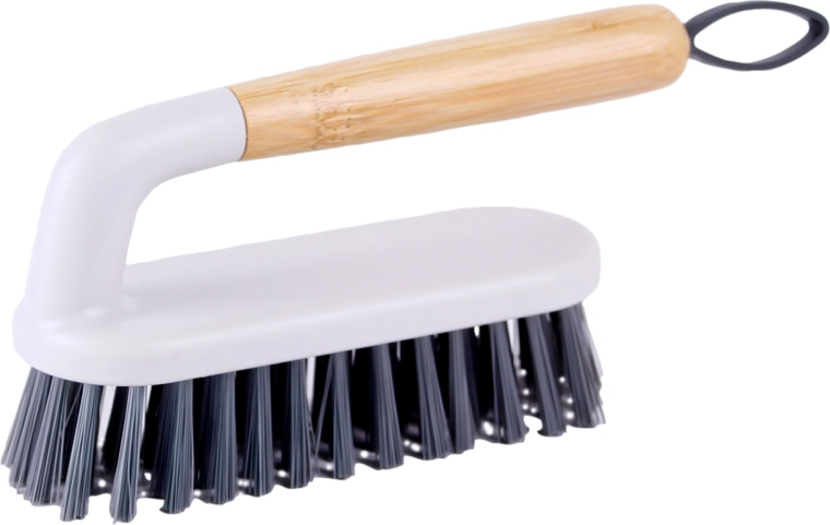 Brosse de sol avec poignée en bambou 21,5 × 5 × 9,5 cm