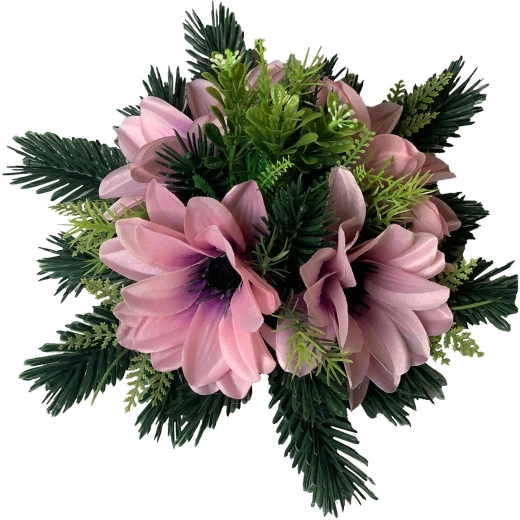 Ikebana decoration with gerberas, diameter 28 cm