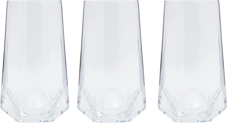 VALERIA Glass 460 ml tall, set of 3