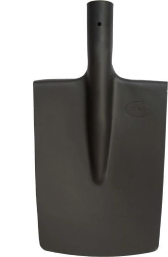 Square shovel head without handle, black