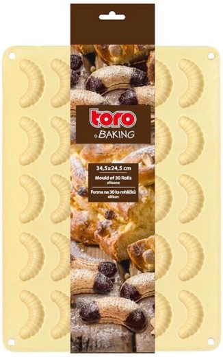 Siliconen bakvorm voor vanillehoorntjes TORO, 30 stuks
