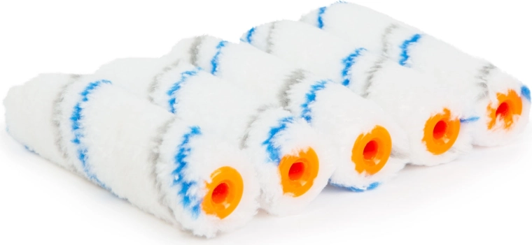 Set de rouleaux de peinture en microfibre de 100 mm, 5 pièces