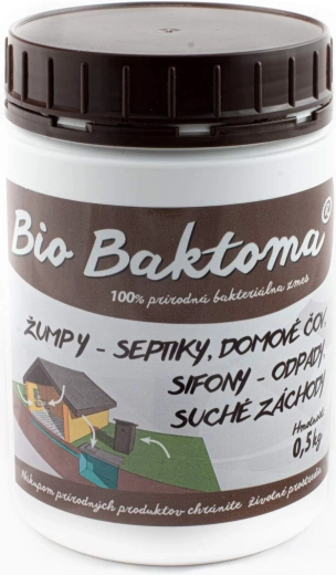Bio Baktoma Bakterien für Septiktanks, Jauchegruben, Siphons und Kleinkläranlagen 0,5 kg