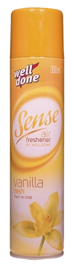 Well Done Vanilla luchtverfrisser met vanillegeur 300 ml