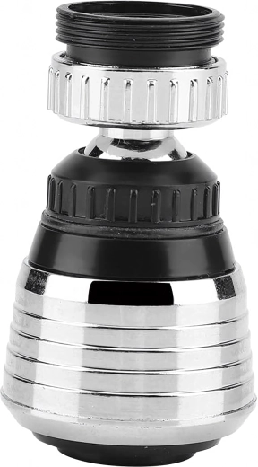 Aérateur rotatif 2‑en‑1 pour robinet de cuisine et de salle de bain, rotation 360°