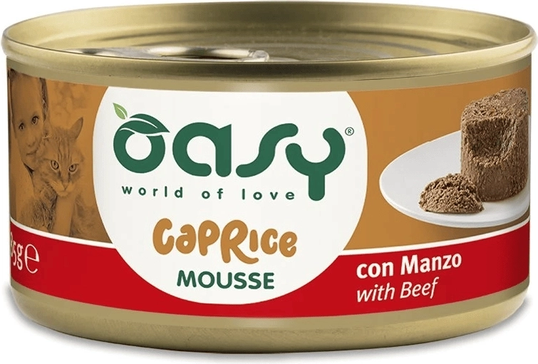 Oasy Caprice beef mousse for cats 85 g
