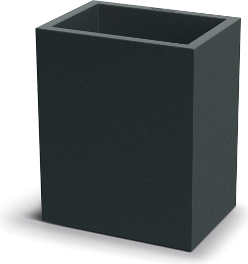 Bloempot Cubla Case hoog 36 cm – donkergrijs