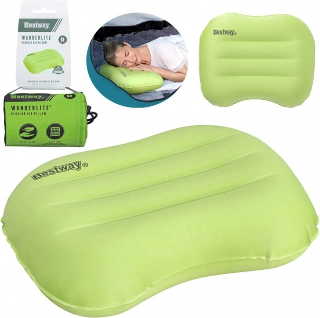 Opblaasbaar reiskussen Bestway WanderLite groen